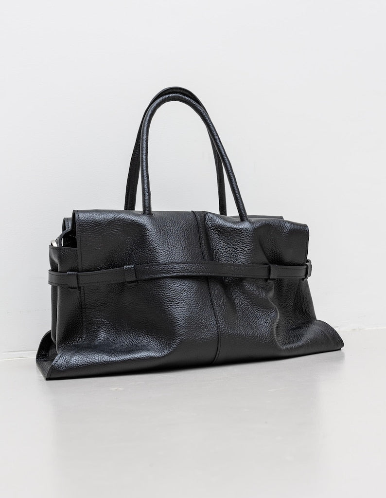 Oversized Office Handbag – Black