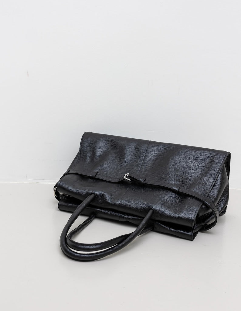 Oversized Office Handbag – Black