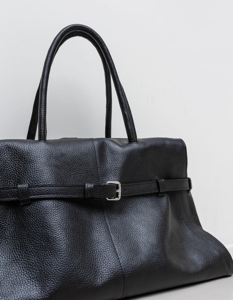 Oversized Office Handbag – Black